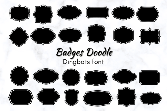 Adding Character with the Badges Doodle Typeface