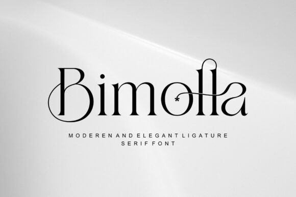 Bimolla: The Elegant Serif Font for Modern Luxury Branding