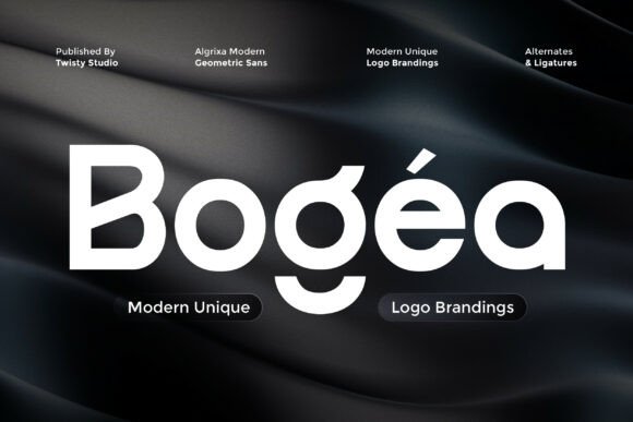 Bogea: A Modern Typeface for Sharp, Memorable Branding
