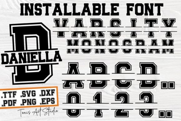 Capture Team Spirit: The Versatile Varsity Monogram Font