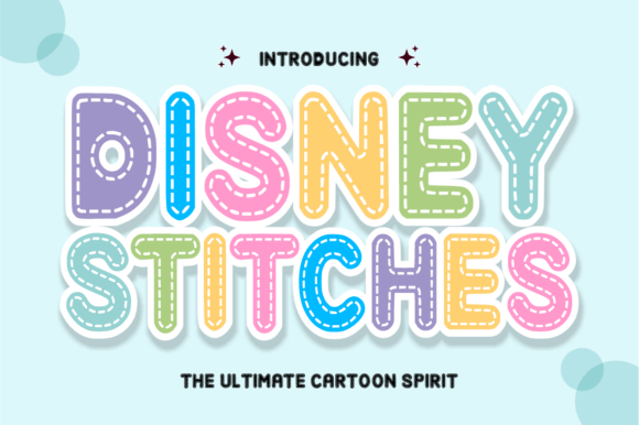 Disney Stitches: The Playful Font with a Crafty Twist