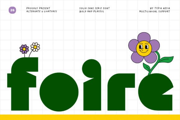 Foire: A Playful Typeface for Creative Branding