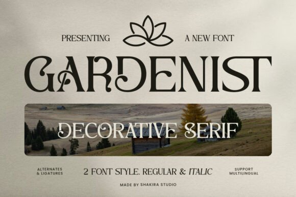 Gardenist: The Decorative Serif That Redefines Brand Elegance