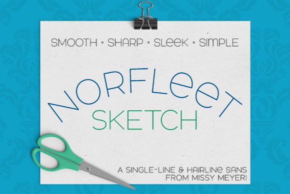 Norfleet Sketch: The Modern Single-Line Font for Clean Design