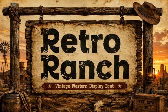 Retro Ranch: The Font That Brings Vintage Western Charm to Modern Design
