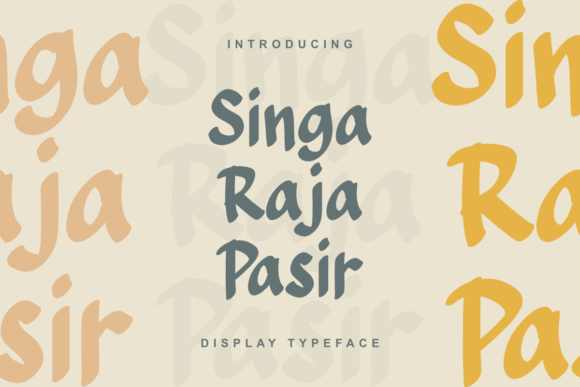 Singa Raja Pasir: Desert-Inspired Typography for Bold Branding
