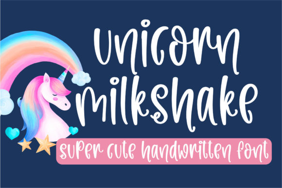 Unicorn Milkshake: A Handwritten Font with Endless Creative Potential